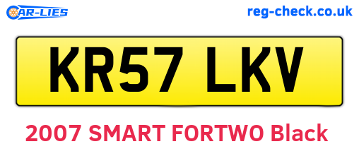KR57LKV are the vehicle registration plates.
