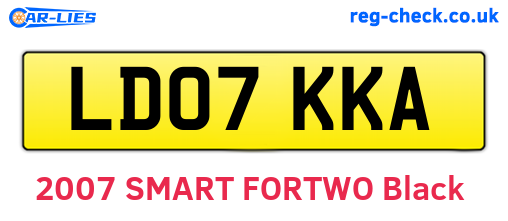 LD07KKA are the vehicle registration plates.