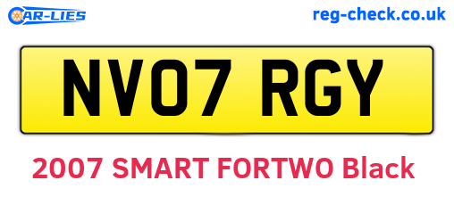 NV07RGY are the vehicle registration plates.
