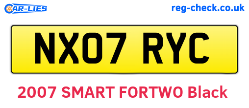 NX07RYC are the vehicle registration plates.