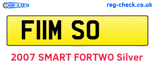 F11MSO are the vehicle registration plates.