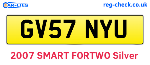 GV57NYU are the vehicle registration plates.