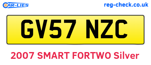 GV57NZC are the vehicle registration plates.