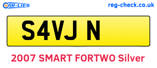 S4VJN are the vehicle registration plates.