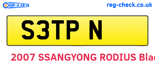 S3TPN are the vehicle registration plates.