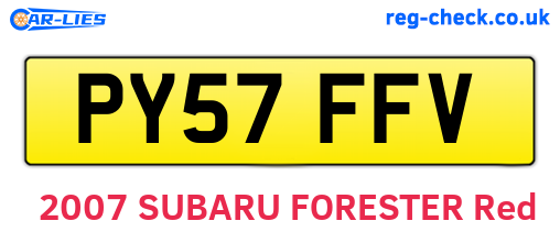 PY57FFV are the vehicle registration plates.