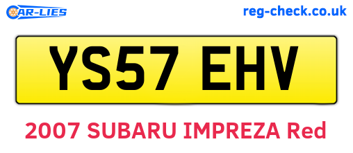 YS57EHV are the vehicle registration plates.