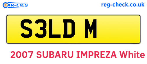 S3LDM are the vehicle registration plates.