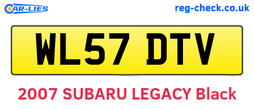 WL57DTV are the vehicle registration plates.