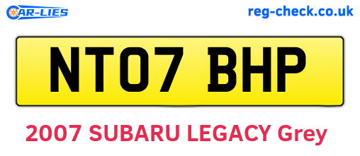 NT07BHP are the vehicle registration plates.