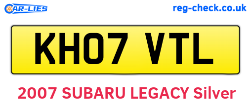 KH07VTL are the vehicle registration plates.