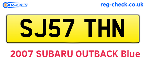 SJ57THN are the vehicle registration plates.