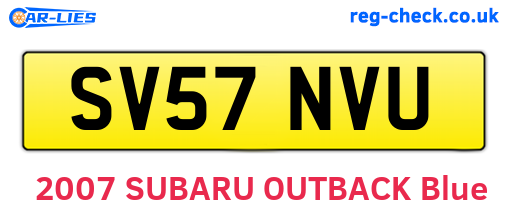 SV57NVU are the vehicle registration plates.