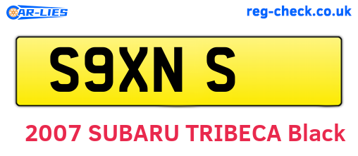 S9XNS are the vehicle registration plates.