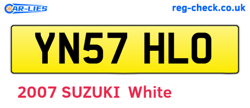YN57HLO are the vehicle registration plates.