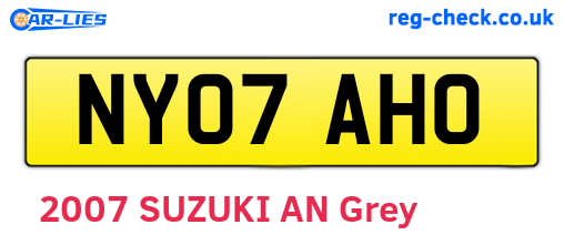 NY07AHO are the vehicle registration plates.