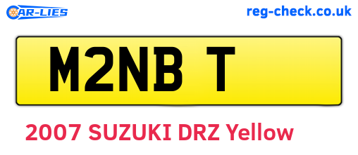 M2NBT are the vehicle registration plates.