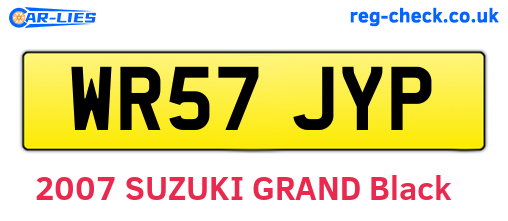 WR57JYP are the vehicle registration plates.