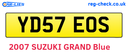 YD57EOS are the vehicle registration plates.