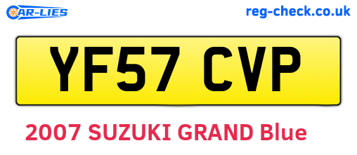 YF57CVP are the vehicle registration plates.