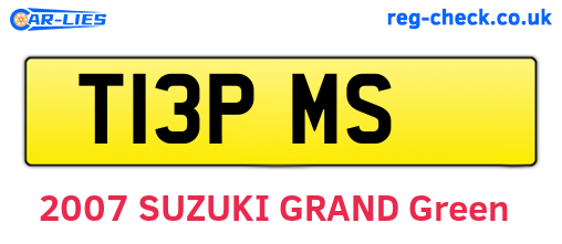 T13PMS are the vehicle registration plates.