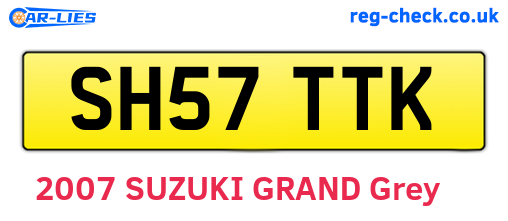 SH57TTK are the vehicle registration plates.