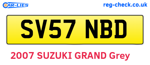 SV57NBD are the vehicle registration plates.