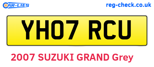 YH07RCU are the vehicle registration plates.