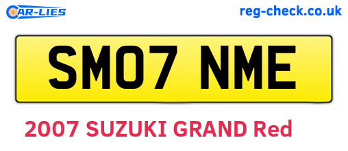SM07NME are the vehicle registration plates.