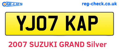 YJ07KAP are the vehicle registration plates.