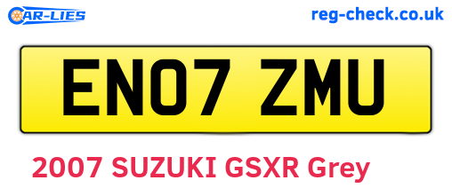 EN07ZMU are the vehicle registration plates.
