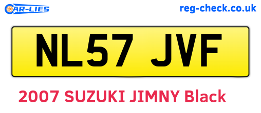 NL57JVF are the vehicle registration plates.