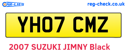 YH07CMZ are the vehicle registration plates.
