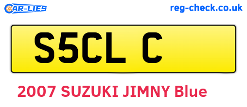 S5CLC are the vehicle registration plates.