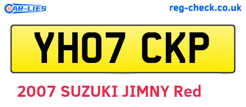 YH07CKP are the vehicle registration plates.