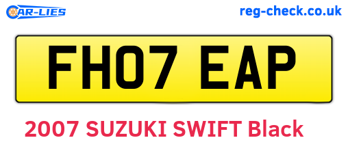 FH07EAP are the vehicle registration plates.