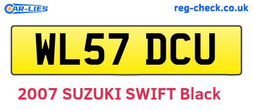 WL57DCU are the vehicle registration plates.