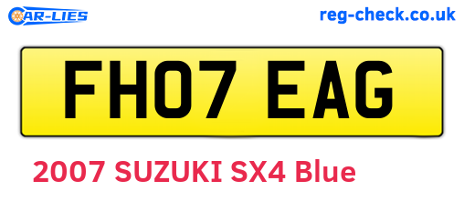 FH07EAG are the vehicle registration plates.
