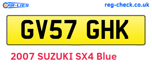 GV57GHK are the vehicle registration plates.