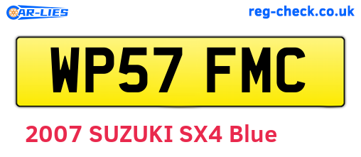 WP57FMC are the vehicle registration plates.