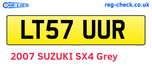 LT57UUR are the vehicle registration plates.