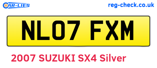 NL07FXM are the vehicle registration plates.