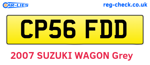 CP56FDD are the vehicle registration plates.