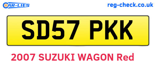 SD57PKK are the vehicle registration plates.