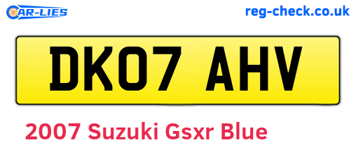 Blue 2007 Suzuki Gsxr (DK07AHV)