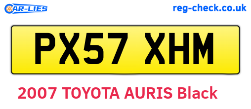 PX57XHM are the vehicle registration plates.