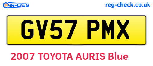 GV57PMX are the vehicle registration plates.