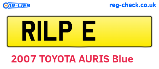 R1LPE are the vehicle registration plates.