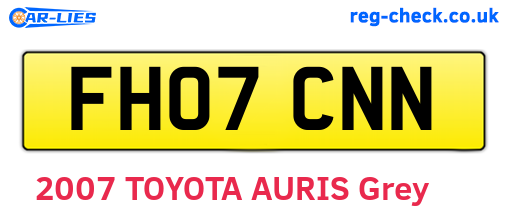 FH07CNN are the vehicle registration plates.