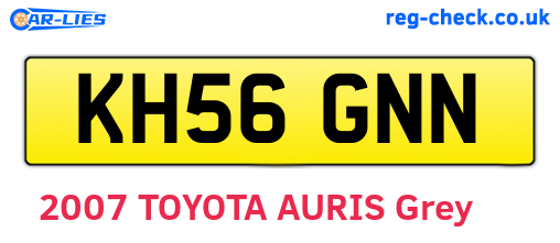 KH56GNN are the vehicle registration plates.